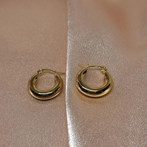 Small Gold Clasp Hoops